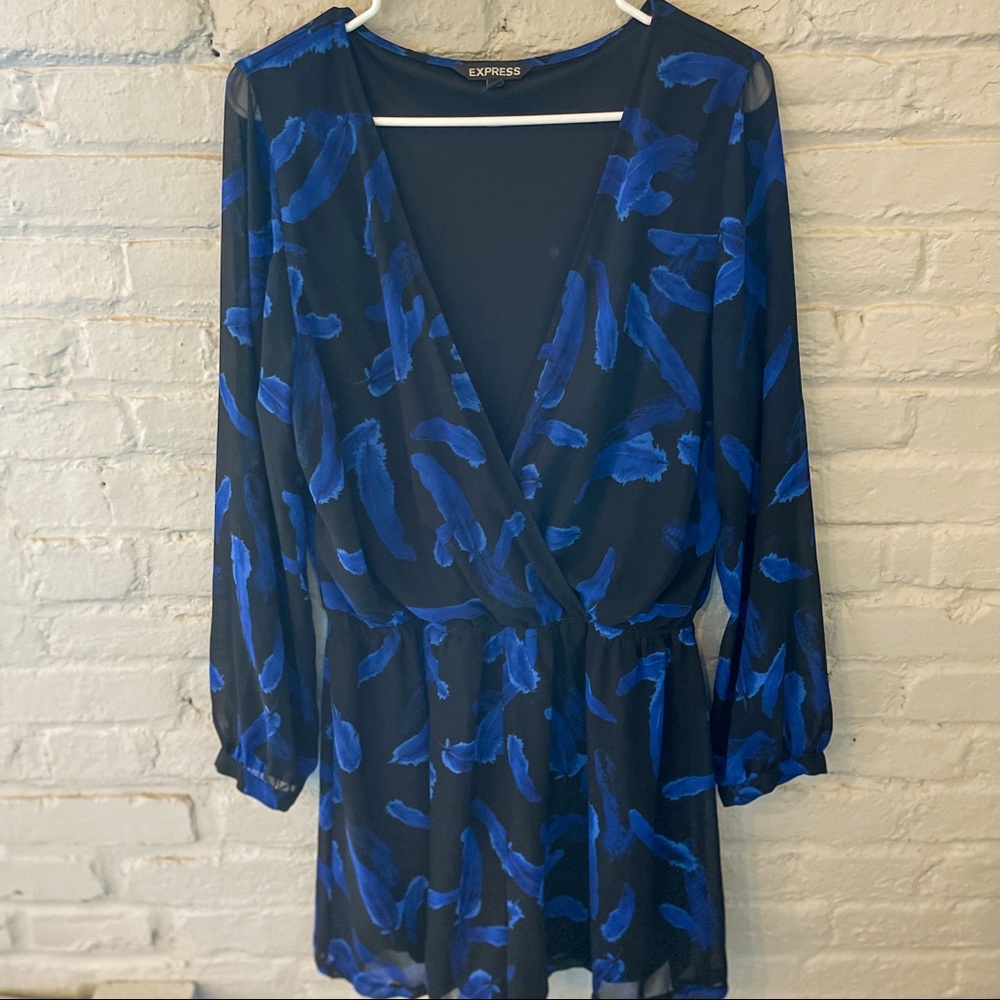 Fun, black and blue romper